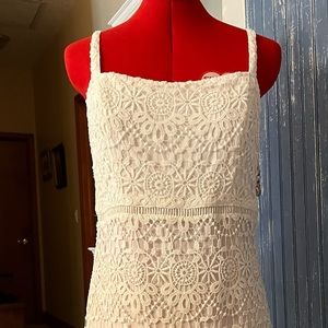 EUC size medium white eyelet sundress